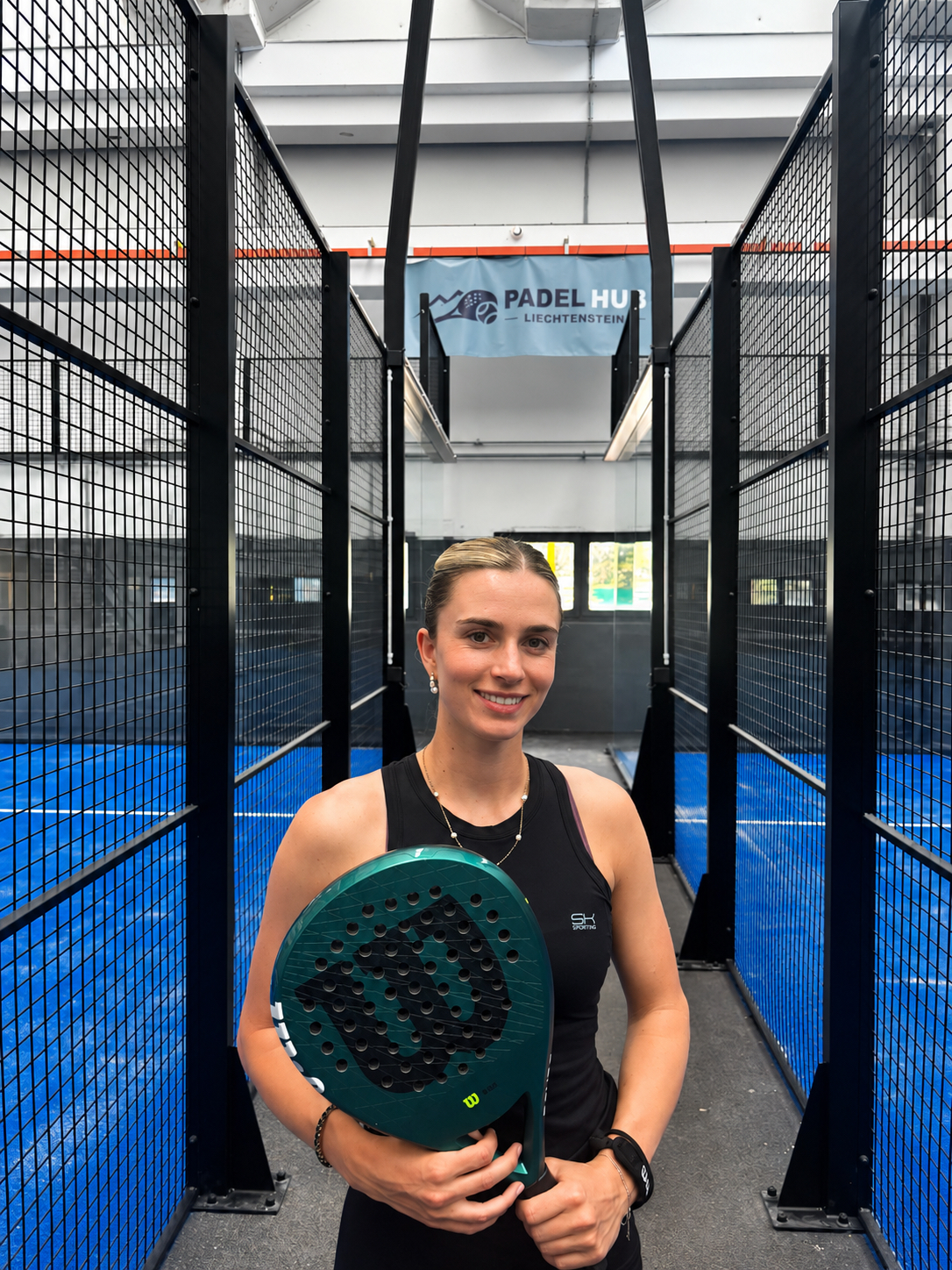 Sylvie Zünd, padel coach at Padel Hub Liechtenstein
